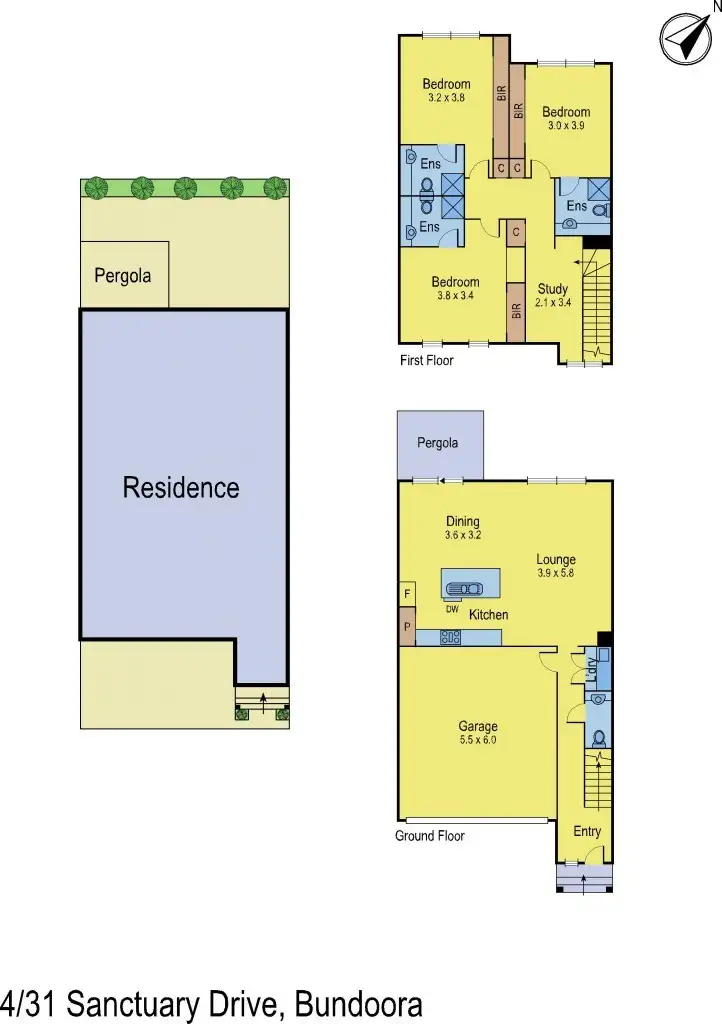 Floorplan of Homely house listing, 4/31 Sanctuary Drive, Bundoora VIC 3083