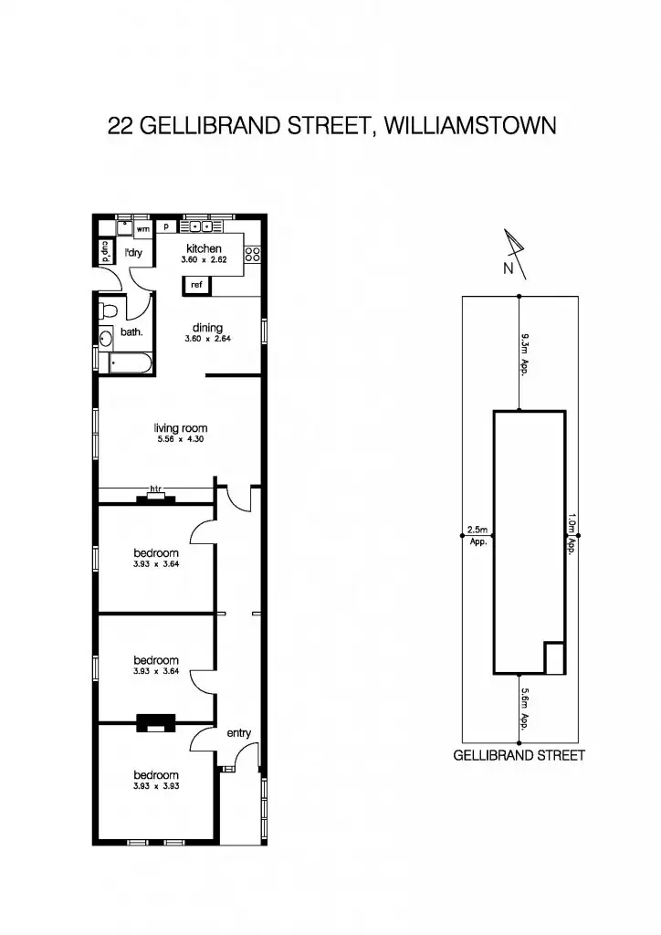 Floorplan of Homely house listing, 22 Gellibrand Street, Williamstown VIC 3016
