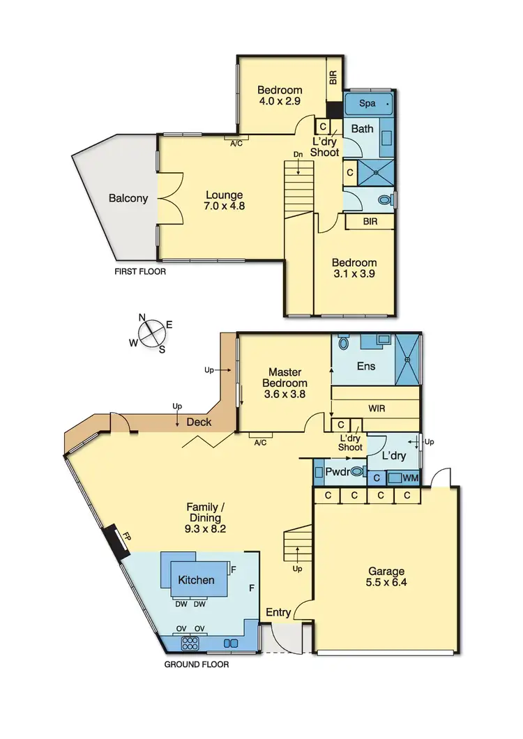 Floorplan of Homely townhouse listing, 1/7 Sunningdale Avenue, Mornington VIC 3931