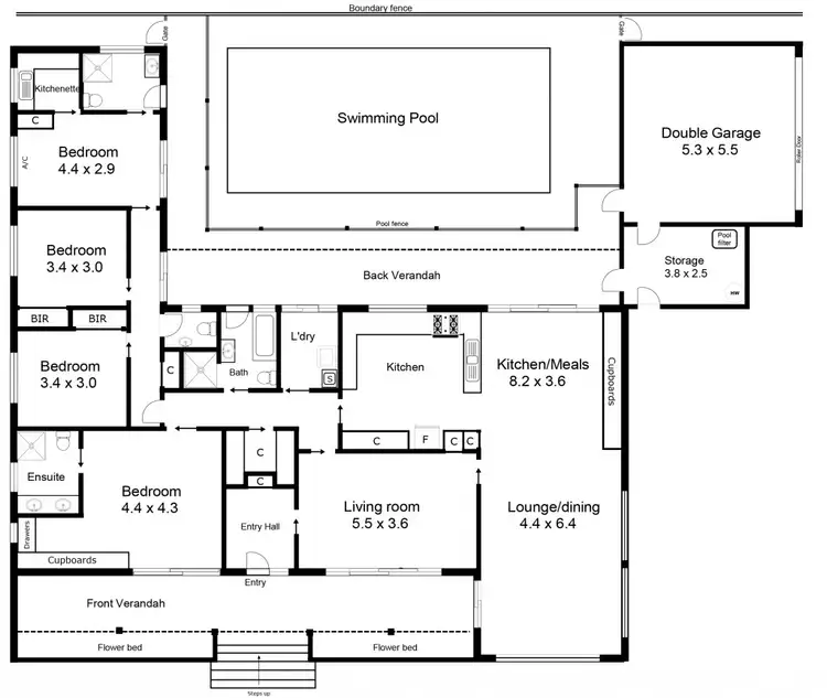 Floorplan of Homely house listing, 35 Lakeside Drive, Lake Albert NSW 2650