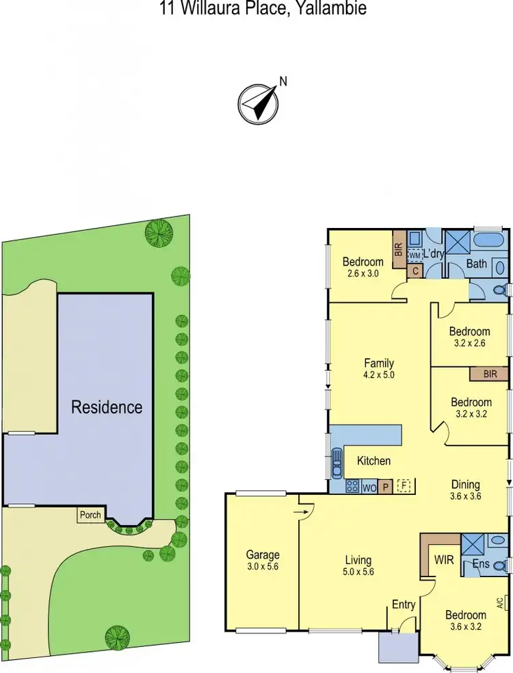 Floorplan of Homely house listing, 11 Willaura Place, Yallambie VIC 3085