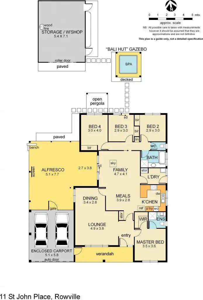 Floorplan of Homely house listing, 11 St John Place, Rowville VIC 3178