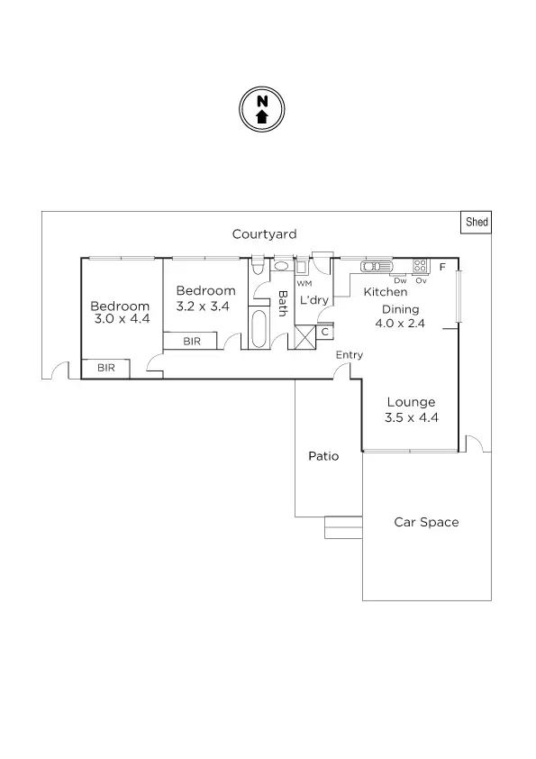 Floorplan of Homely house listing, 4/26 Burns Street, Maidstone VIC 3012