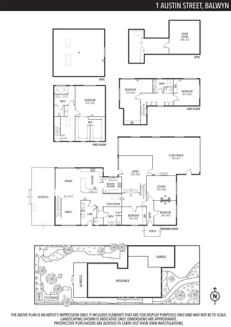 Floorplan of Homely house listing, 1 Austin Street, Balwyn VIC 3103