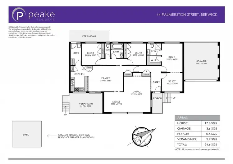 Floorplan of Homely house listing, 44 Palmerston Street, Berwick VIC 3806