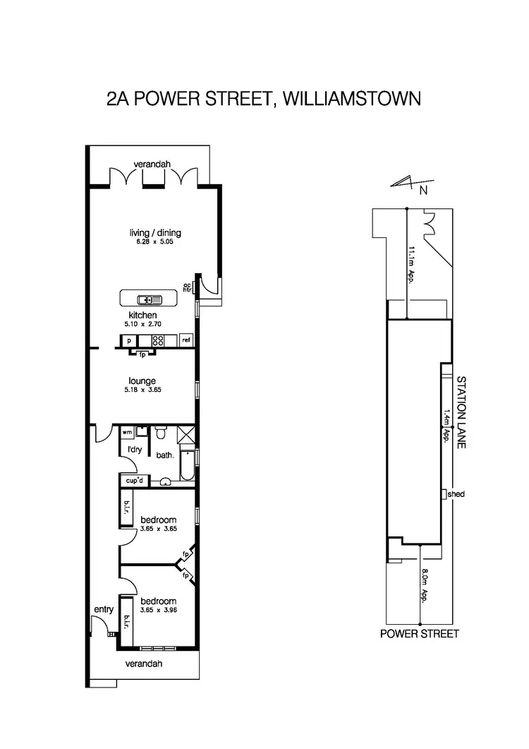 Floorplan of Homely house listing, 2A Power Street, Williamstown VIC 3016