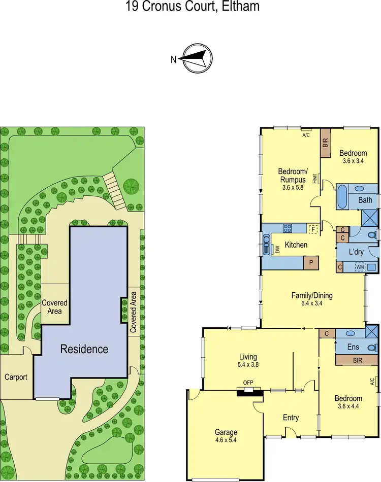 Floorplan of Homely house listing, 19 Cronus Court, Eltham VIC 3095