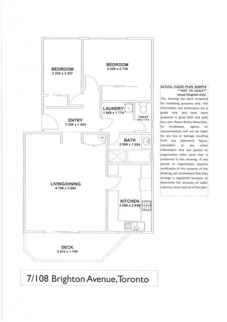 Floorplan of Homely unit listing, 7/108 Brighton Avenue, Toronto NSW 2283