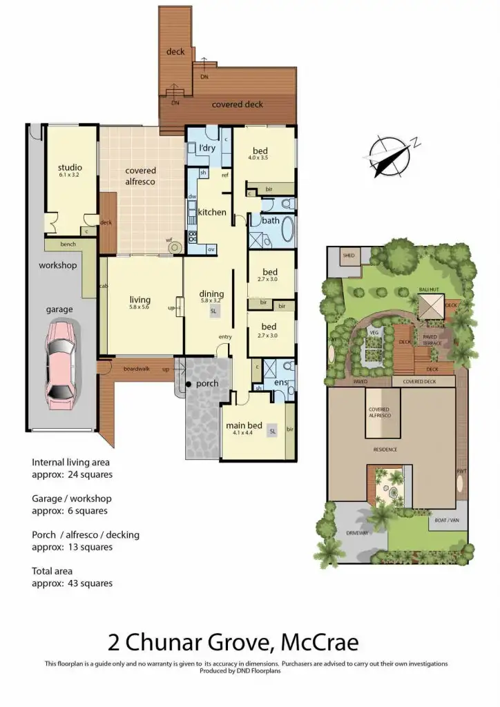 Floorplan of Homely house listing, 2 Chunar Grove, Mccrae VIC 3938