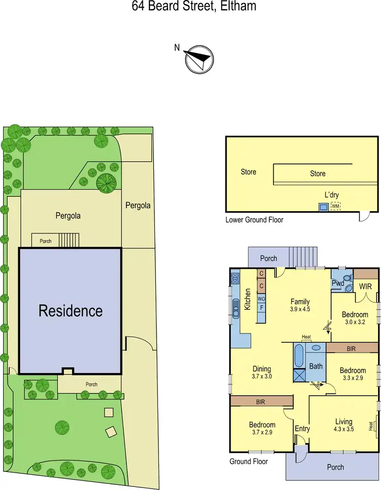 Floorplan of Homely house listing, 64 Beard Street, Eltham VIC 3095