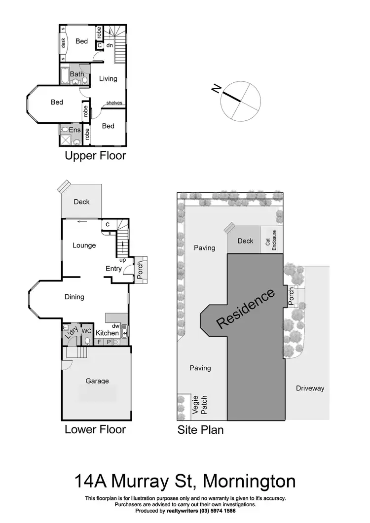 Floorplan of Homely house listing, 14a Murray Street, Mornington VIC 3931