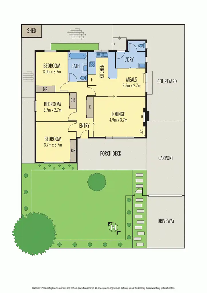 Floorplan of Homely house listing, 23 Lewellin Grove, Carrum VIC 3197