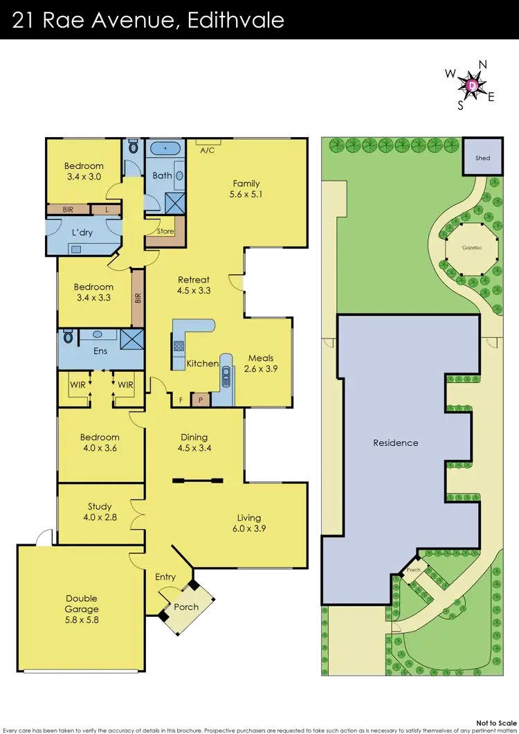 Floorplan of Homely house listing, 21 Rae Avenue, Edithvale VIC 3196