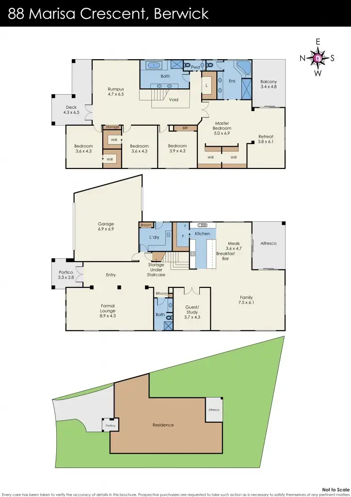 Floorplan of Homely house listing, 88 Marisa Crescent, Berwick VIC 3806