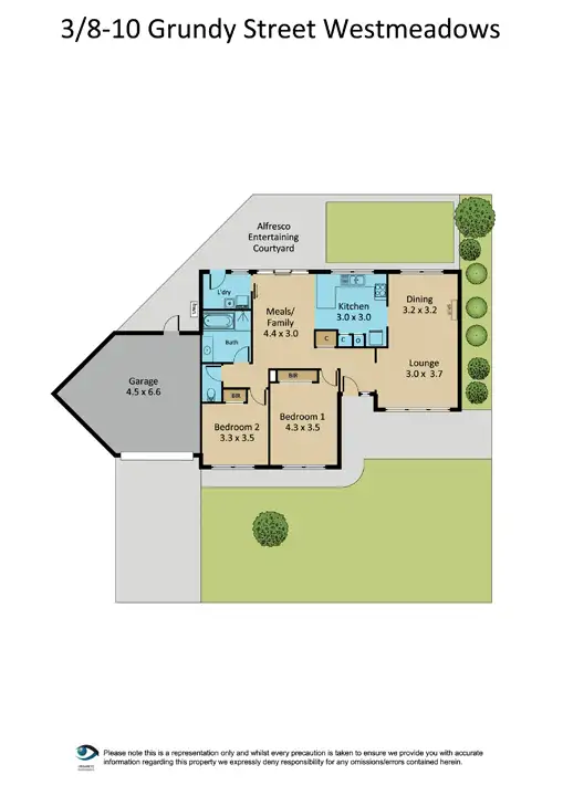 Floorplan of Homely villa listing, 3/8-10 Grundy Street, Westmeadows VIC 3049