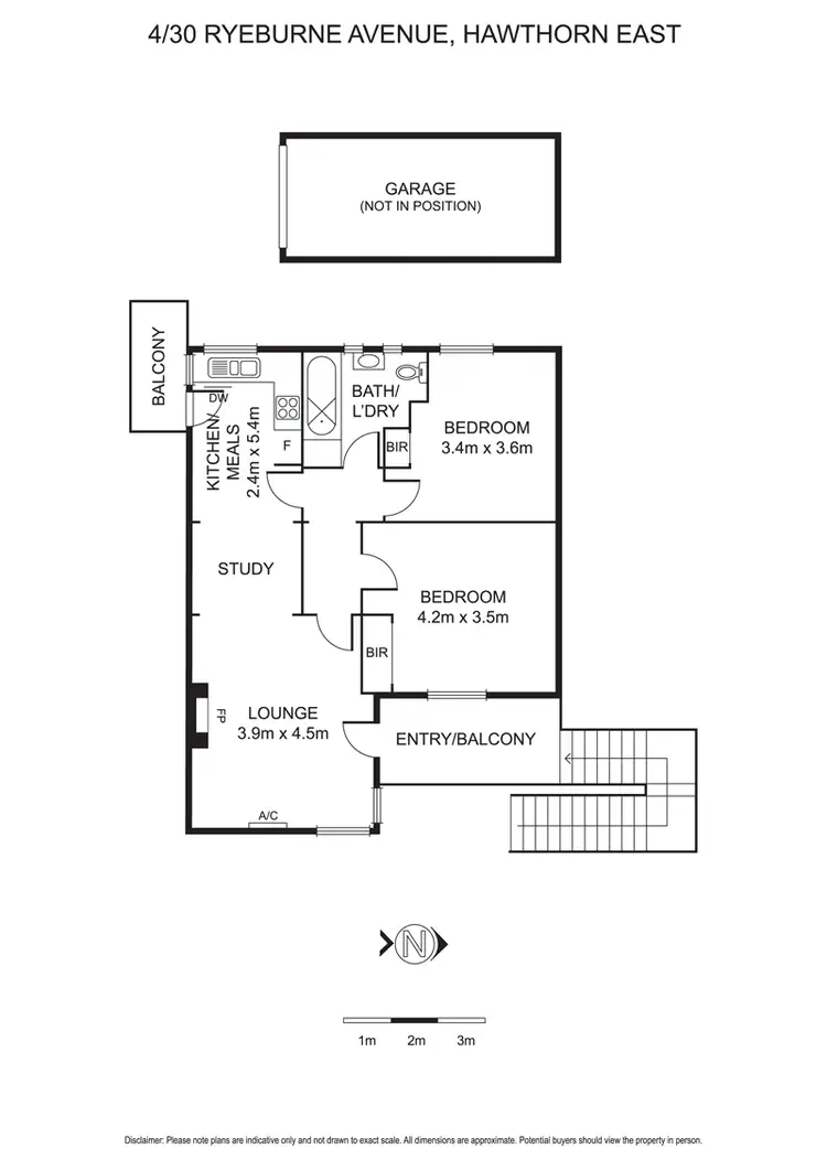Floorplan of Homely unit listing, 4/30 Ryeburne Avenue, Hawthorn East VIC 3123