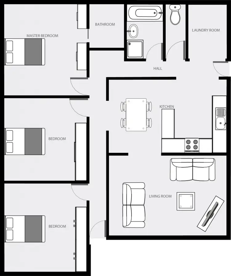 Floorplan of Homely house listing, 45A Eaglesham Street, Mildura VIC 3500