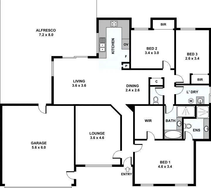Floorplan of Homely house listing, 6/105 Bickley Road, Beckenham WA 6107