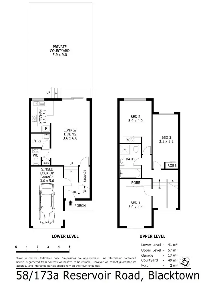 Floorplan of Homely townhouse listing, 58/173A Reservoir Rd, Blacktown NSW 2148