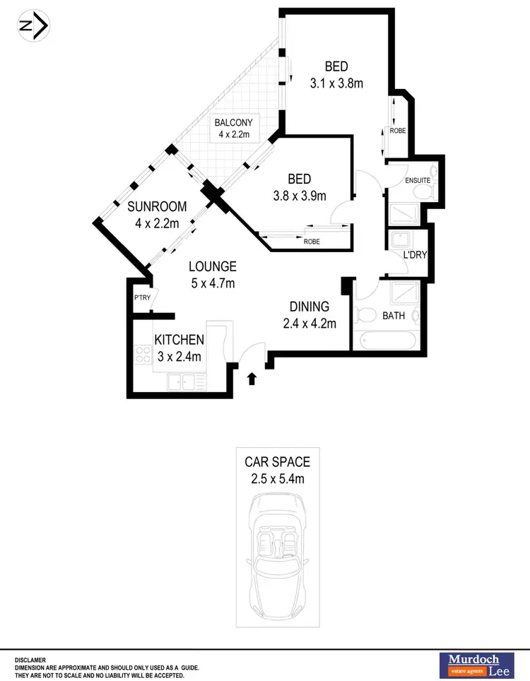 Floorplan of Homely unit listing, 68/3 Sorrell Street, Parramatta NSW 2150