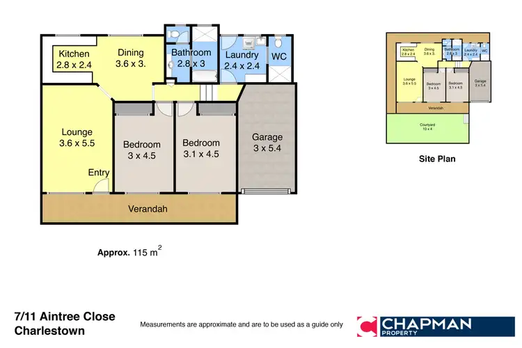 Floorplan of Homely villa listing, 7/11 Aintree Close, Charlestown NSW 2290