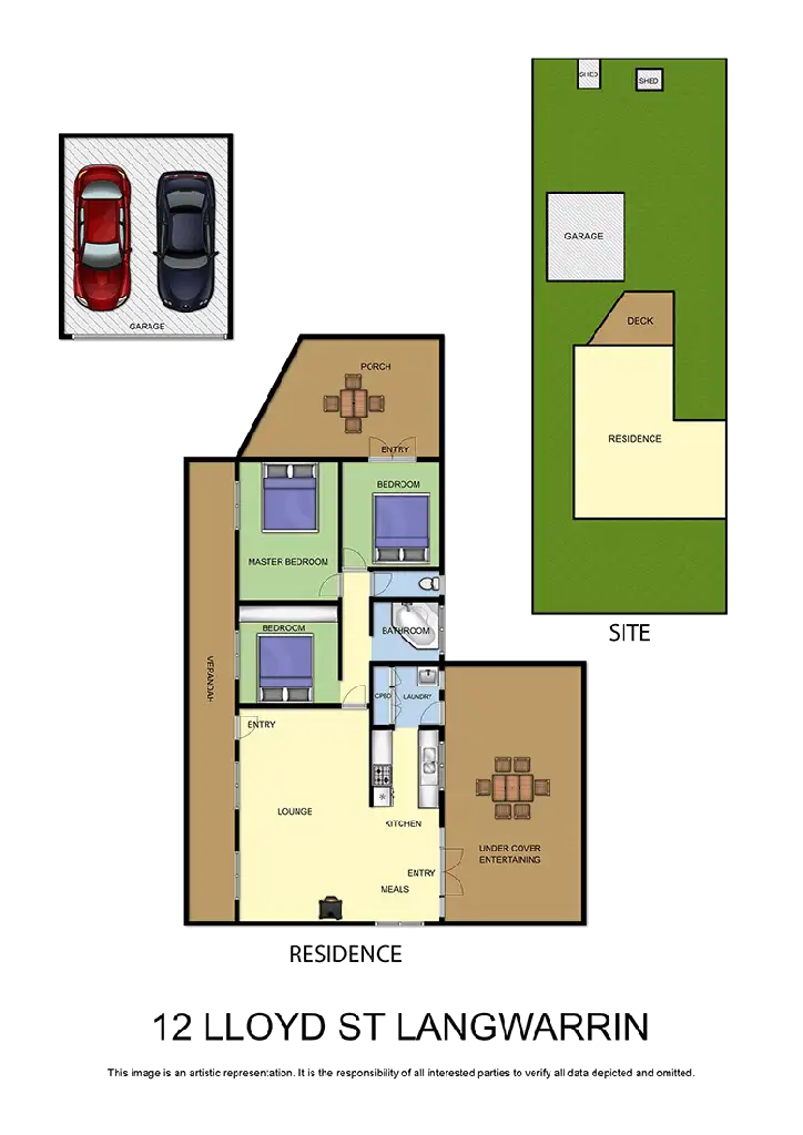 Floorplan of Homely house listing, 12 Lloyd Street, Langwarrin VIC 3910