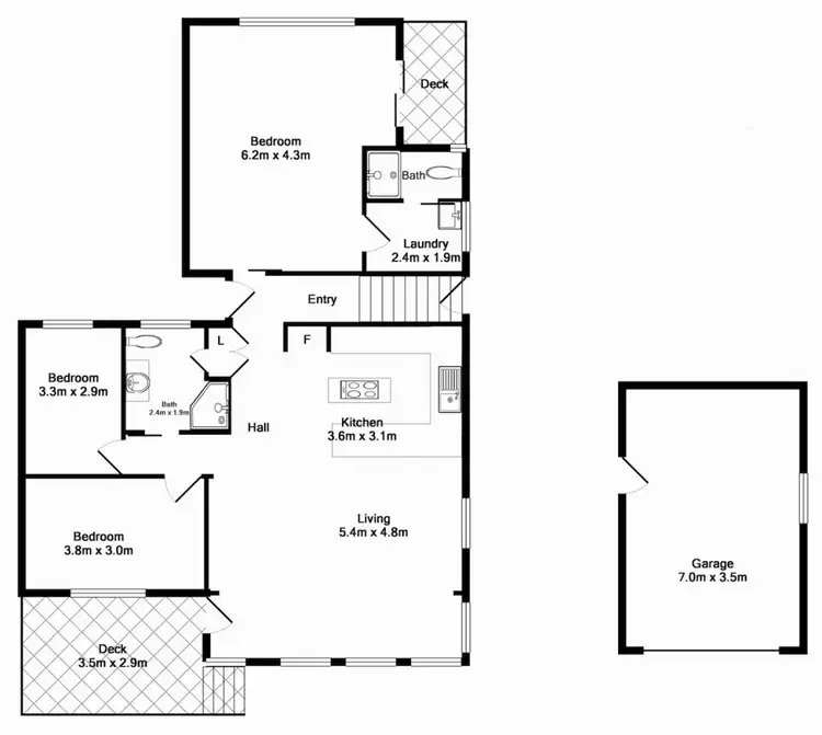 Floorplan of Homely house listing, 63 Seaside Parade, Dolphin Point NSW 2539