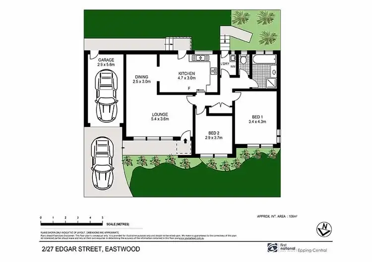 Floorplan of Homely villa listing, 2/27 Edgar Street, Eastwood NSW 2122