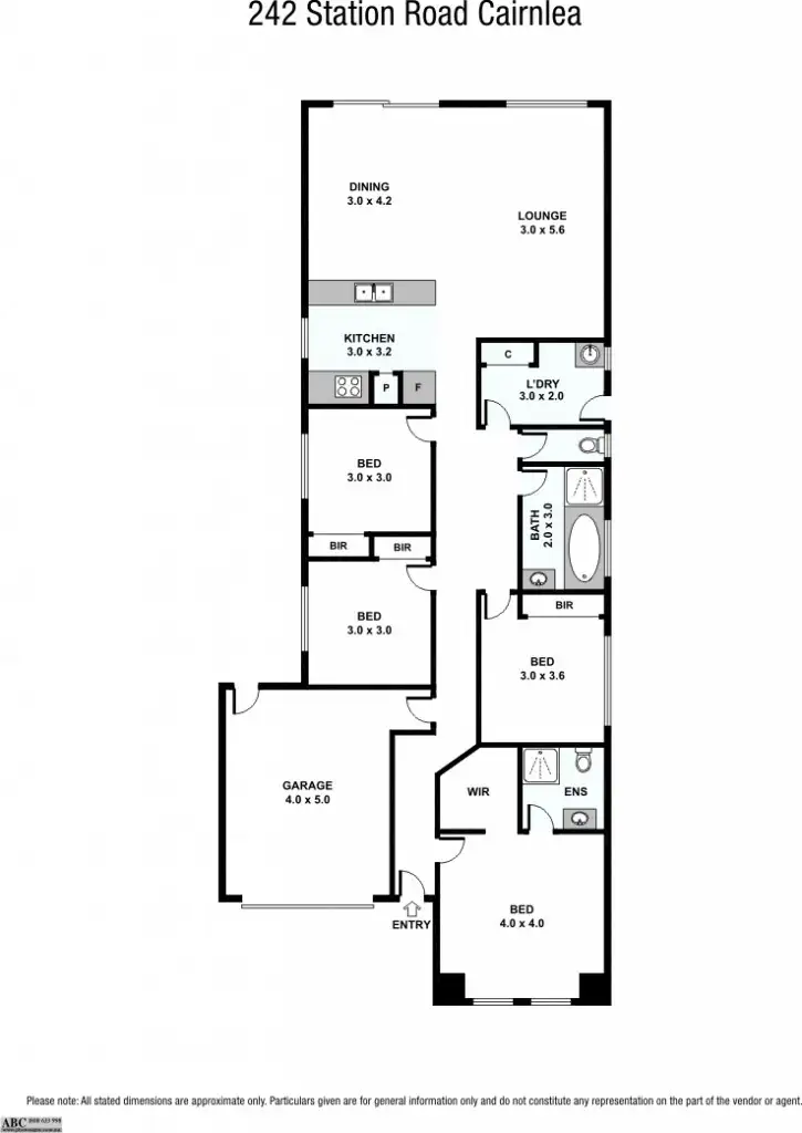 Floorplan of Homely house listing, 242 Station Road, Cairnlea VIC 3023