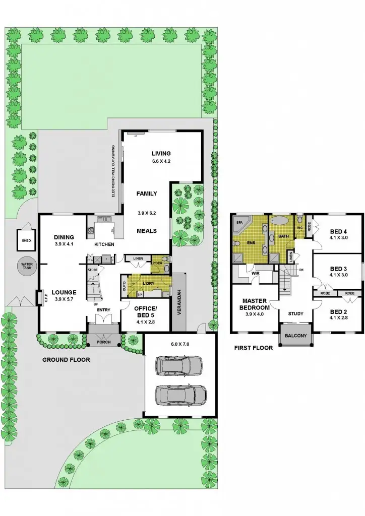Floorplan of Homely house listing, 1 Ambleside Road, Greenvale VIC 3059
