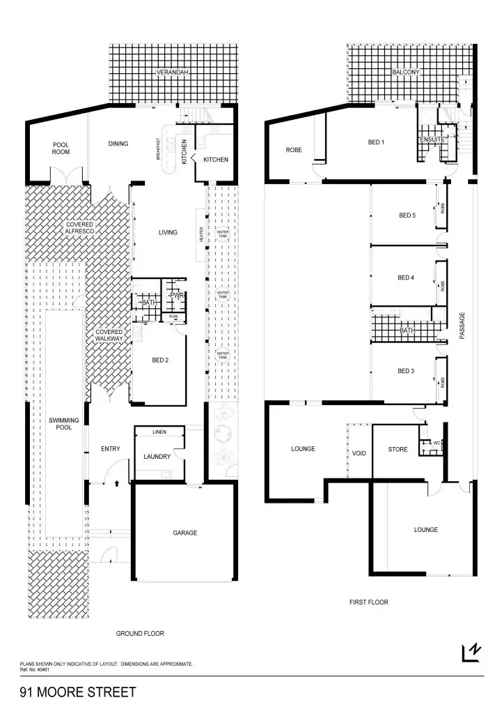 Floorplan of Homely house listing, 91 Moore Street, Bendigo VIC 3550