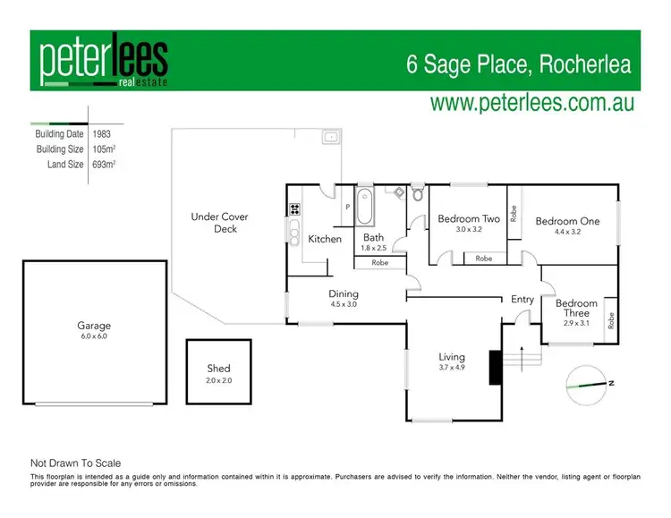 Floorplan of Homely house listing, 6 Sage Place, Rocherlea TAS 7248