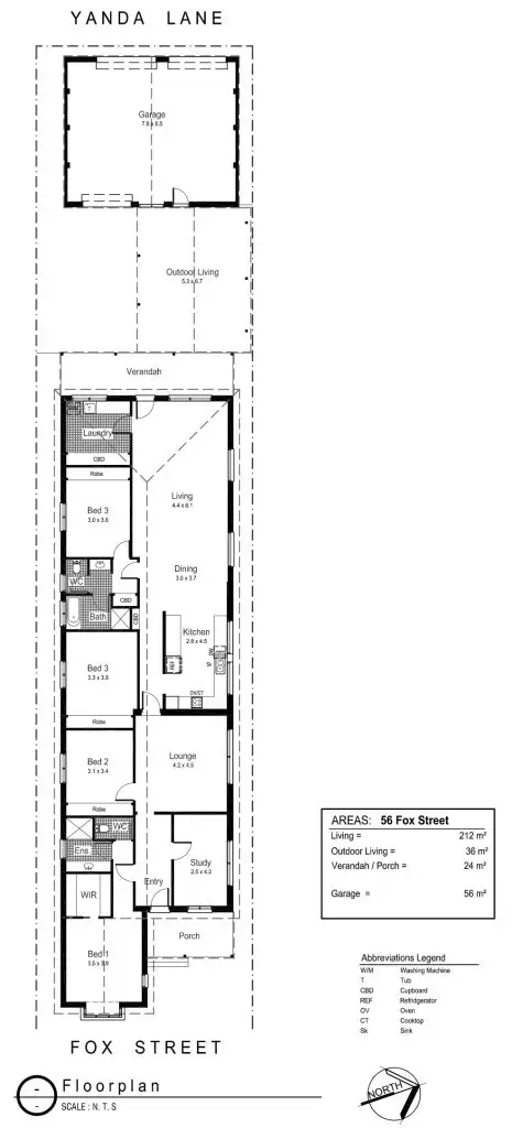 Floorplan of Homely house listing, 56 Fox Street, Wagga Wagga NSW 2650