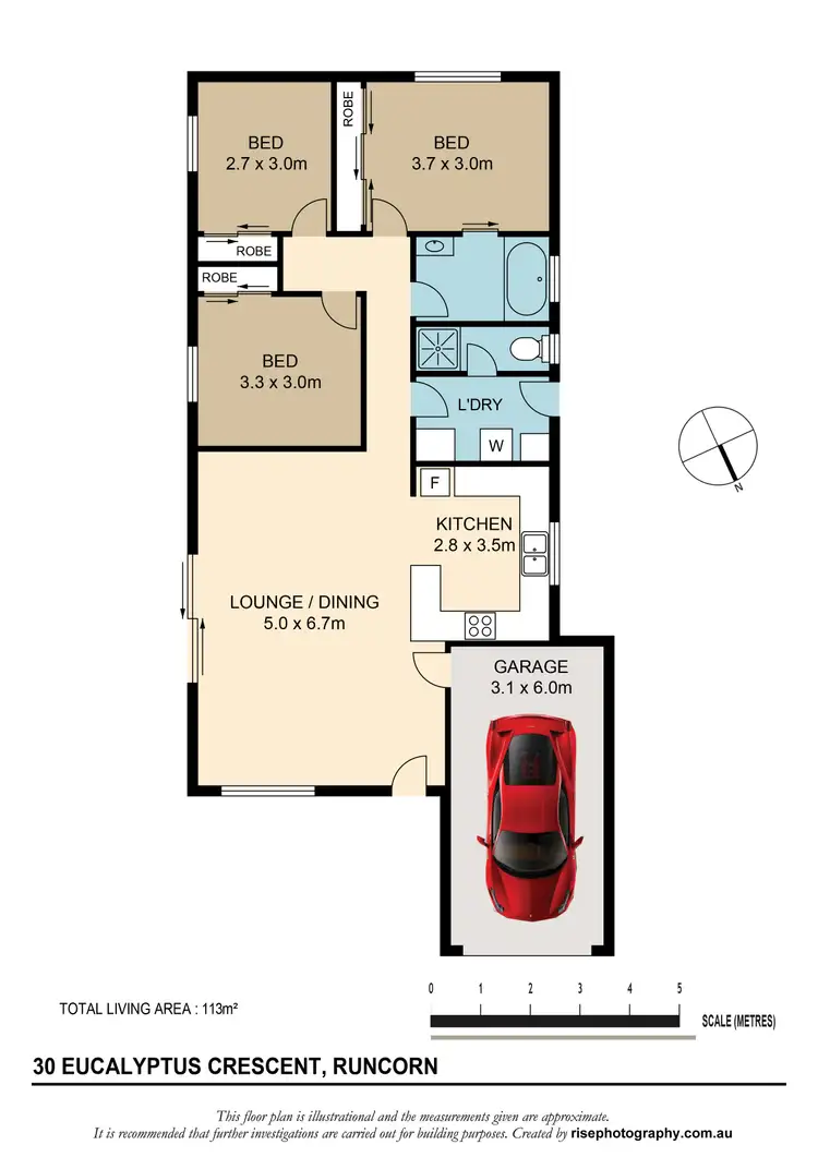 Floorplan of Homely house listing, 30 Eucalyptus Crescent, Runcorn QLD 4113