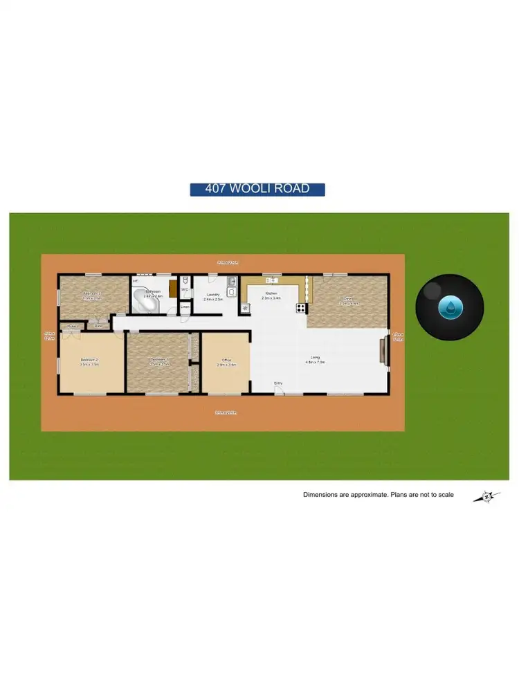 Floorplan of Homely rural property listing, 407 Wooli Rd, Pillar Valley NSW 2462
