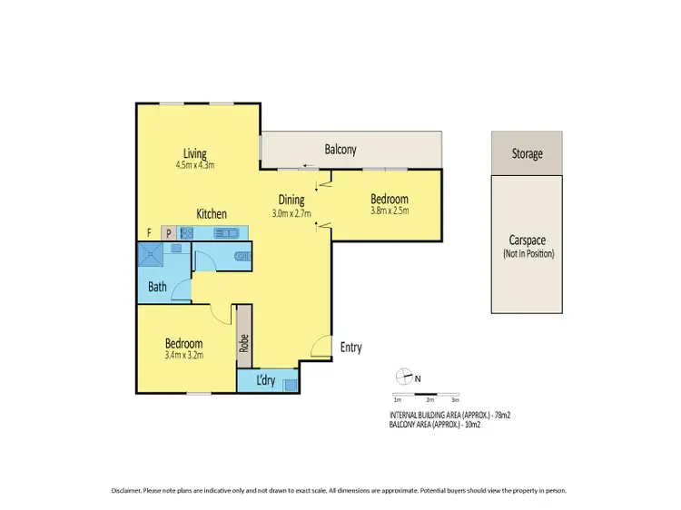 Floorplan of Homely apartment listing, 53/2 Newmarket Way, Flemington VIC 3031