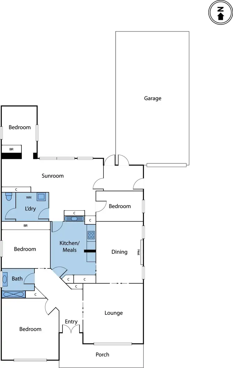 Floorplan of Homely house listing, 744 Barkly Street, West Footscray VIC 3012