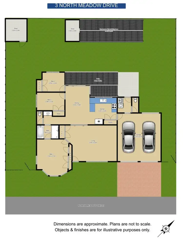 Floorplan of Homely house listing, 3 North Meadow Drive, Grafton NSW 2460