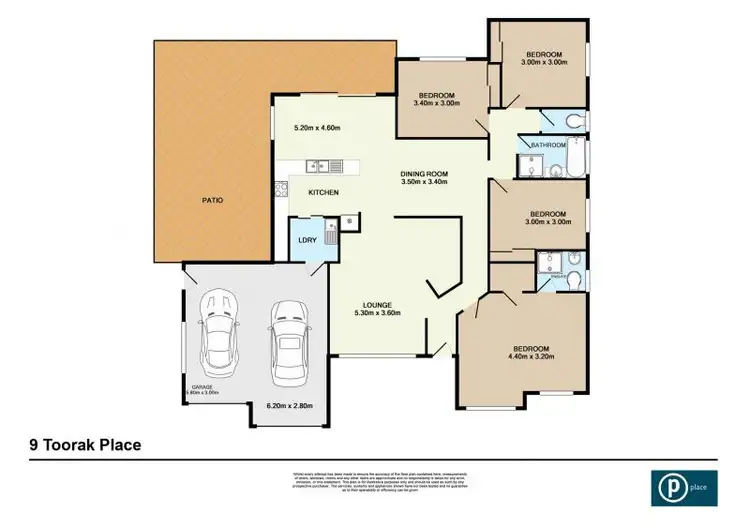 Floorplan of Homely house listing, 9 Toorak Place, Runcorn QLD 4113