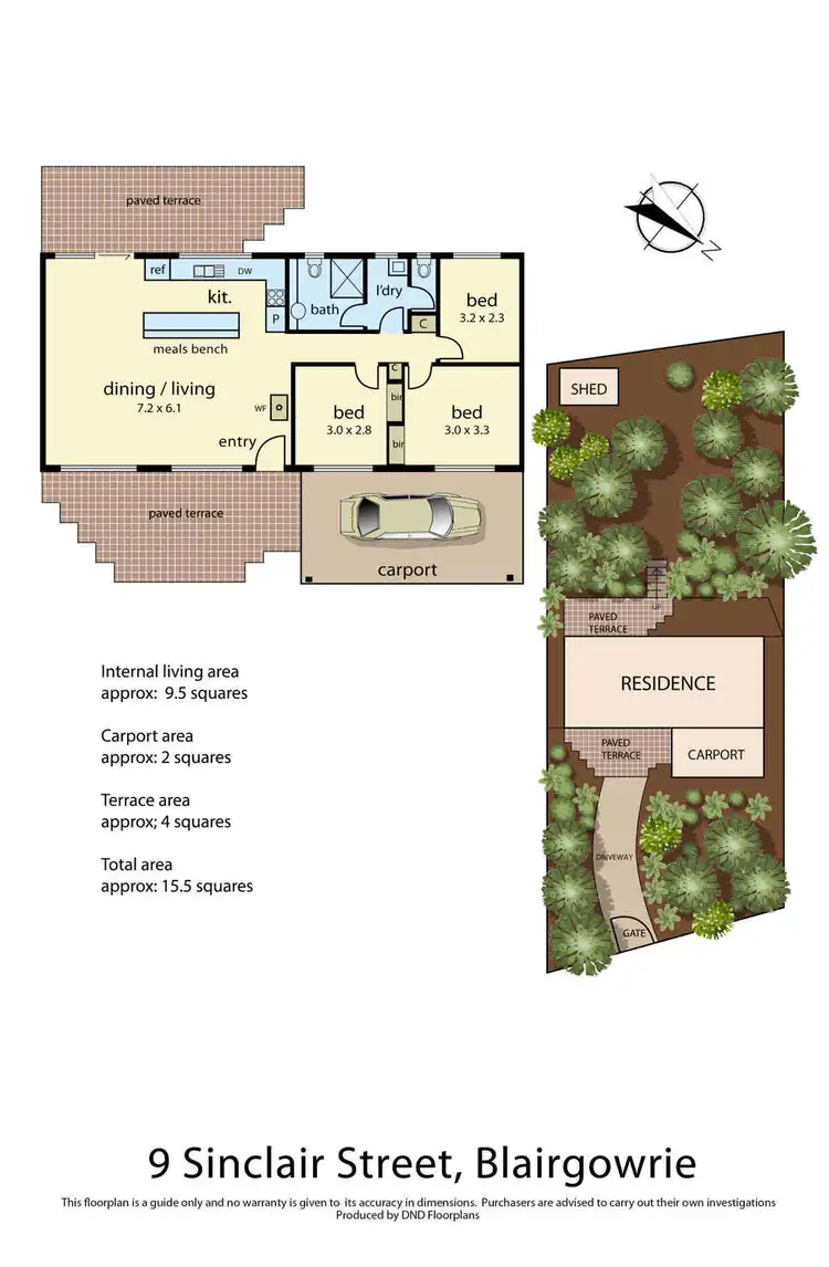 Floorplan of Homely house listing, 9 Sinclair Street, Blairgowrie VIC 3942