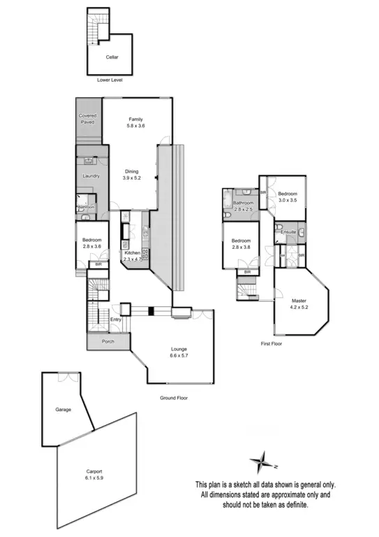 Floorplan of Homely house listing, 6 Columbia Avenue, Croydon VIC 3136