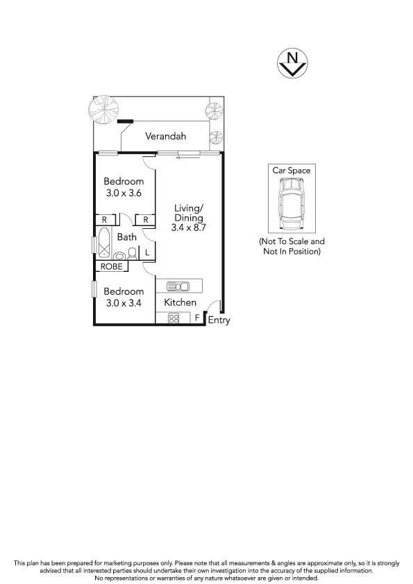 Floorplan of Homely apartment listing, 2/1 Monash Green Drive, Clayton VIC 3168
