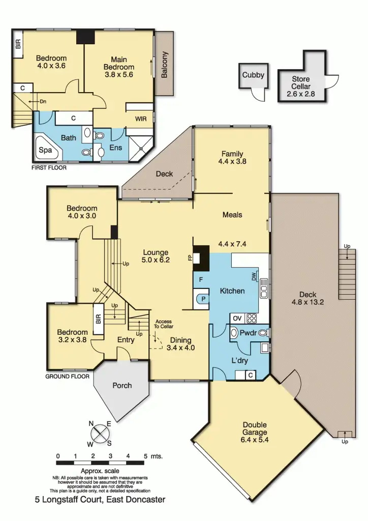 Floorplan of Homely house listing, 5 Longstaff Court, Doncaster East VIC 3109