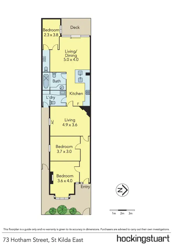 Floorplan of Homely house listing, 73 Hotham Street, St Kilda East VIC 3183