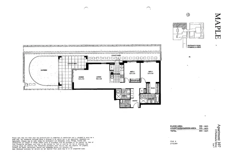 Floorplan of Homely apartment listing, 107/8 Peninsula Drive, Breakfast Point NSW 2137