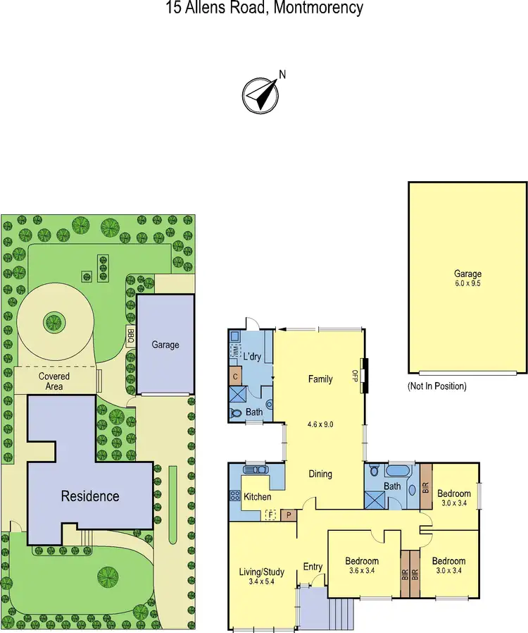 Floorplan of Homely house listing, 15 Allens Road, Montmorency VIC 3094