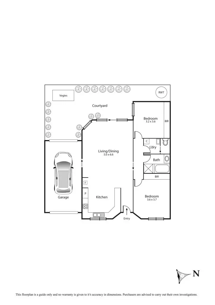 Floorplan of Homely unit listing, 7/12 Market Street, West Footscray VIC 3012