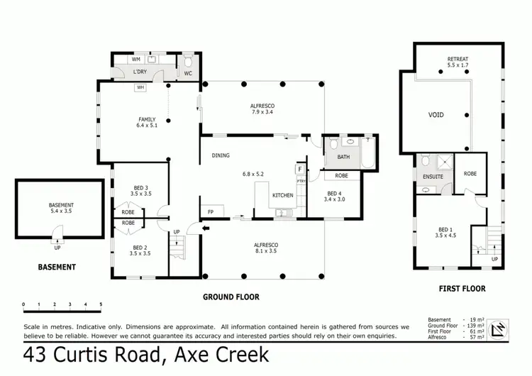 Floorplan of Homely house listing, 43 Curtis Road, Axe Creek VIC 3551