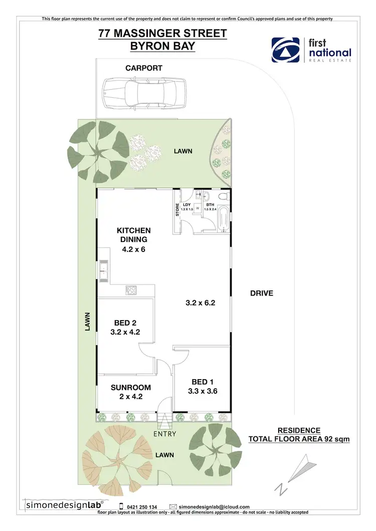 Floorplan of Homely house listing, 77 Massinger Street, Byron Bay NSW 2481