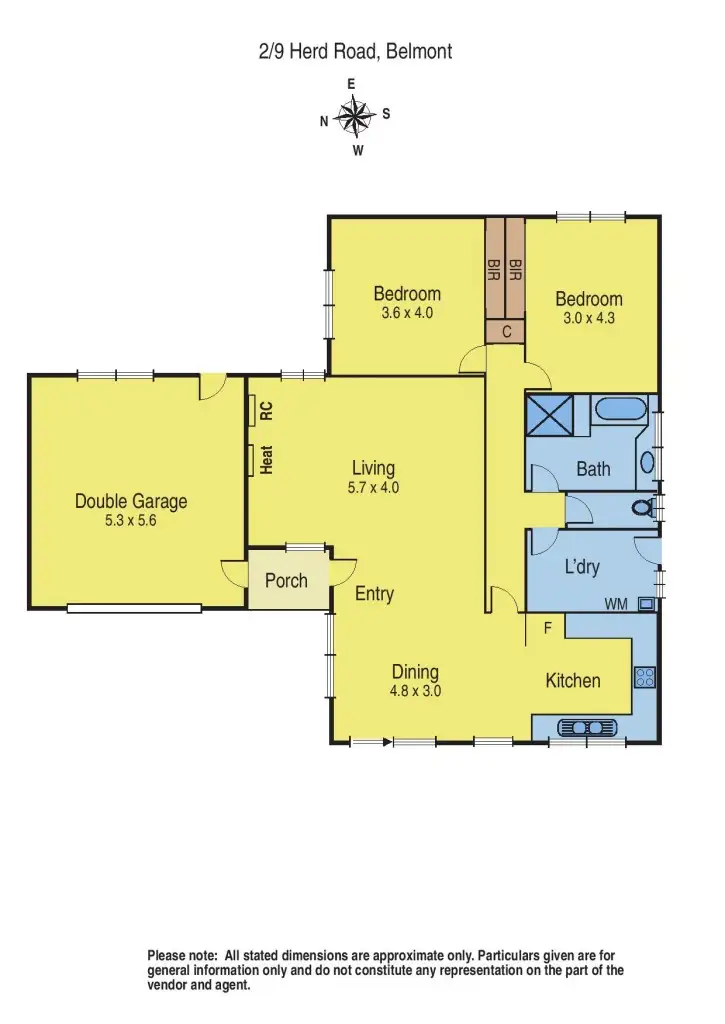 Floorplan of Homely townhouse listing, 2/9 Herd Road, Belmont VIC 3216